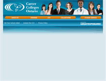 Tablet Screenshot of cms.ontariocollegesearch.ca